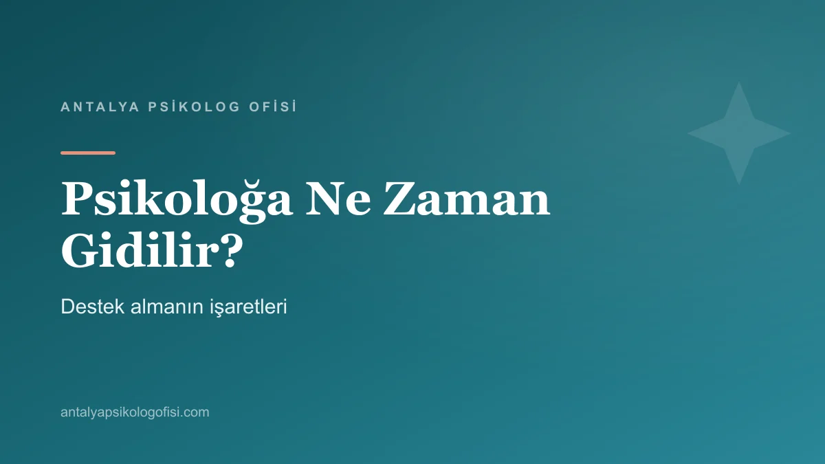 Psikoloğa ne zaman gidilir sorusuna yanıt arayan kişi